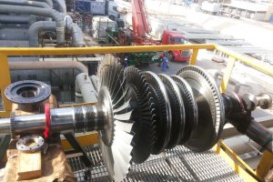 Install rotor in site after make major overhauling for turbine